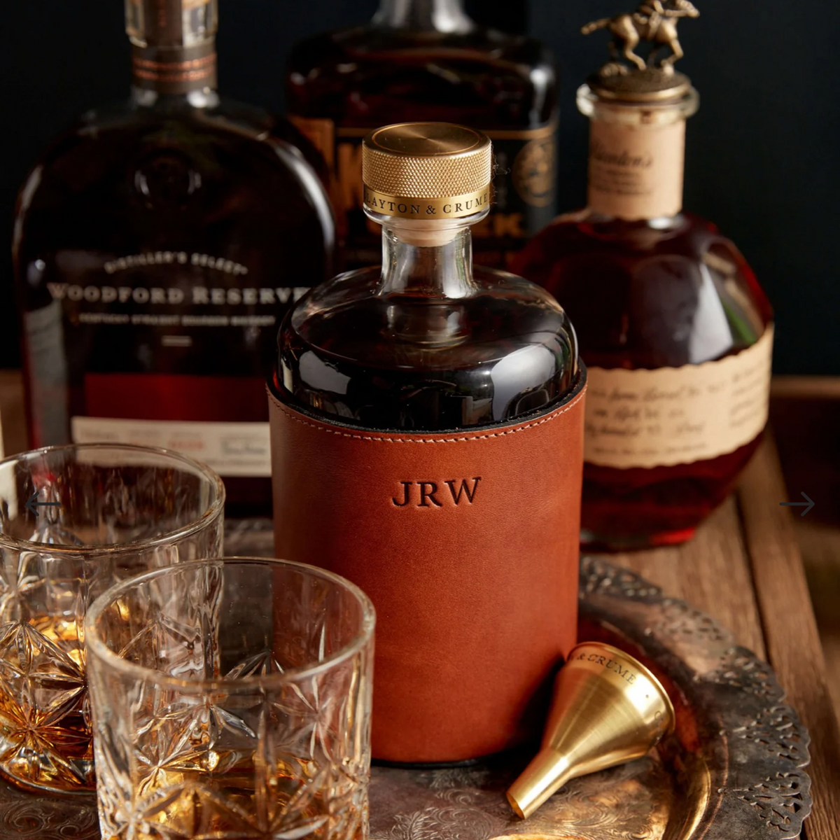 Leather Barware Federal & Black