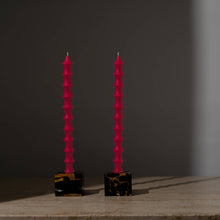 Load image into Gallery viewer, Bamboo Taper Beeswax Candles - A Pair: Alabaster White