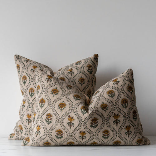 Botanical Block Print Pillow 22