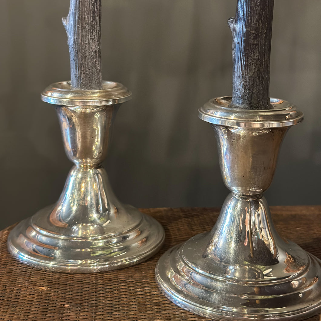 Vintage Gorham Sterling Candlesticks Pair