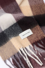 Load image into Gallery viewer, The Reykjavik Scarf - 100% Recycled - Purple/Brown Check
