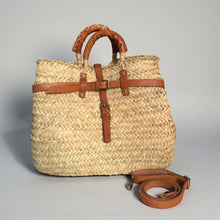 Load image into Gallery viewer, Woven Birkin Style Straw Bag XS