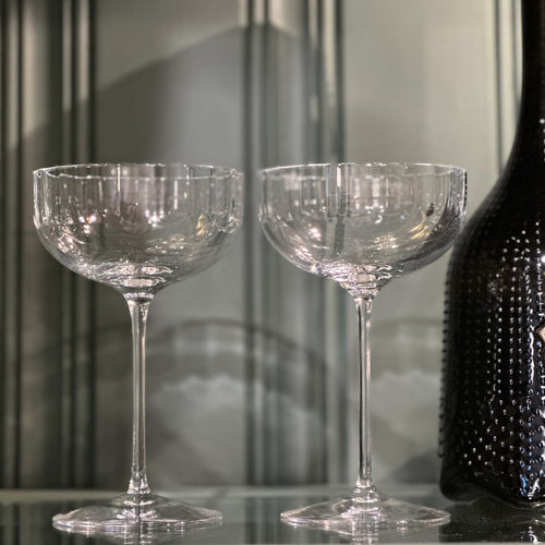 Fluted Small Coup Glass