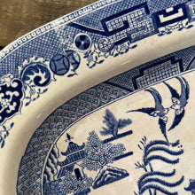 Load image into Gallery viewer, Antique Ridgways Blue Willow Platter