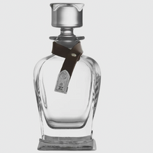 Load image into Gallery viewer, Fine Pewter Decanter with Leather Detail