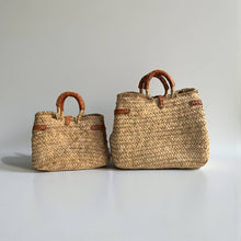 Load image into Gallery viewer, Woven Birkin Style Straw Bag XS