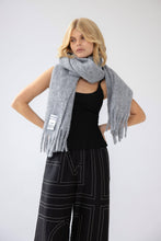 Load image into Gallery viewer, The Reykjavik Scarf with RWS Wool - Grey - FW25
