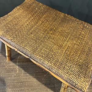Vintage Bamboo & Rattan Stool