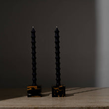 Load image into Gallery viewer, Bamboo Taper Beeswax Candles - A Pair: Alabaster White