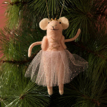 Load image into Gallery viewer, Ballerina Mouse Felt Ornament