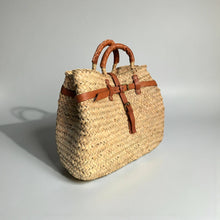Load image into Gallery viewer, Woven Birkin Style Straw Bag XS