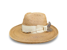 Load image into Gallery viewer, Textured Straw Fedora Hat