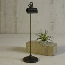 Load image into Gallery viewer, Bookkeepers Clip on Stand, Metal - Lrg - Black