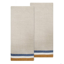 Load image into Gallery viewer, Mustard &amp; Blue Dish Towel