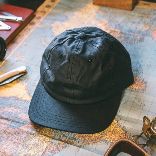 Baseball Cap/Hat - Waxed Black