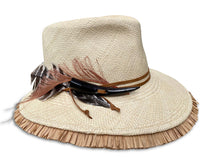 Load image into Gallery viewer, Esperanza - Fringed Fedora: Medium 22.5/23