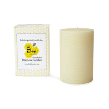 Load image into Gallery viewer, 4" x 6" Hand-Rolled Pure Beeswax Pillar Candle