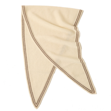 Load image into Gallery viewer, 100% Cashmere Scarf in Dark Oatmeal &amp; Red