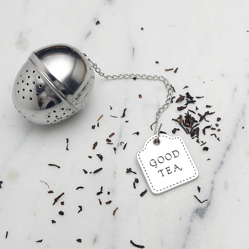 Tea Infuser with Pewter Tag