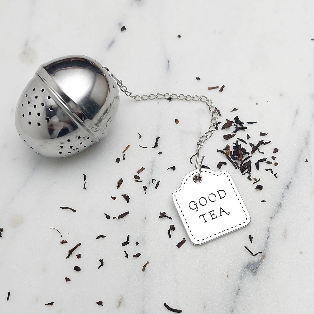 Tea Infuser with Pewter Tag