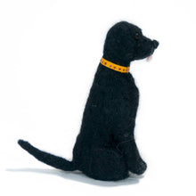 Load image into Gallery viewer, Labrador Retriever Dog- Artisan Hand-Felted Alpaca Sculpture: Yellow