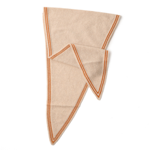 Load image into Gallery viewer, 100% Cashmere Scarf in Dark Oatmeal &amp; Red