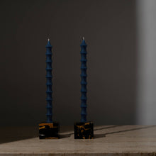 Load image into Gallery viewer, Bamboo Taper Beeswax Candles - A Pair: Alabaster White