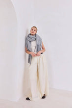 Load image into Gallery viewer, The Reykjavik Scarf with RWS Wool - Grey - FW25