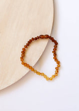 Load image into Gallery viewer, Raw Baltic Amber + Sunflower || Necklace ||: 16" Adult Necklace