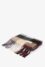 Load image into Gallery viewer, The Reykjavik Scarf - 100% Recycled - Purple/Brown Check