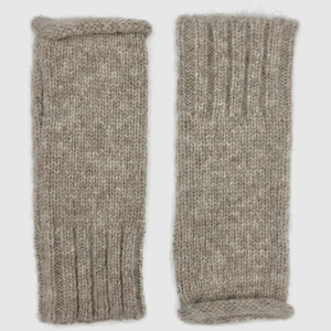 Hand Knit Alpaca Beanie & Fingerless Gloves in Various Colors