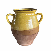 Load image into Gallery viewer, Handcrafted Rustic Double Handle Jug in Mustard