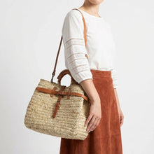 Load image into Gallery viewer, Woven Birkin Style Straw Bag XS