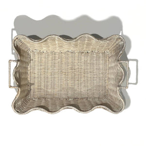 Small Scalloped Tray: Brown