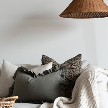 Load image into Gallery viewer, Ruffle Pillow in Sage