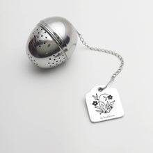 Load image into Gallery viewer, Tea Infuser with Pewter Tag