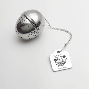 Tea Infuser with Pewter Tag