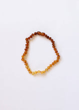 Load image into Gallery viewer, Raw Baltic Amber + Sunflower || Necklace ||: 16" Adult Necklace