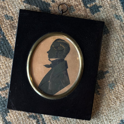 Late 19th Century Silhouette of Young Gent