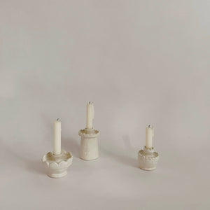 Small Scalloped Candleholder