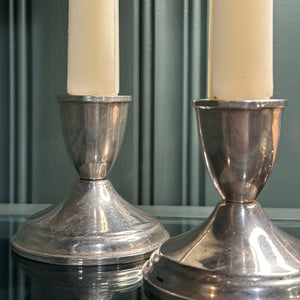 Vintage Sterling Candlesticks Pair