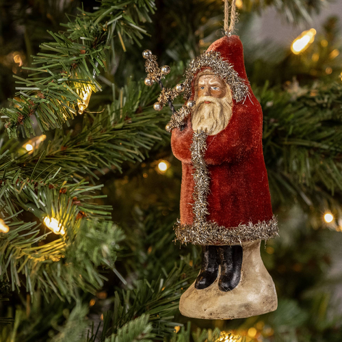 Russet Velvet St Nicholas Ornament