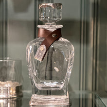 Load image into Gallery viewer, Fine Pewter Decanter with Leather Detail