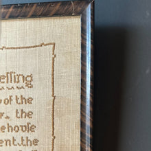 Load image into Gallery viewer, Old English &quot;House Blessing&quot; Sampler