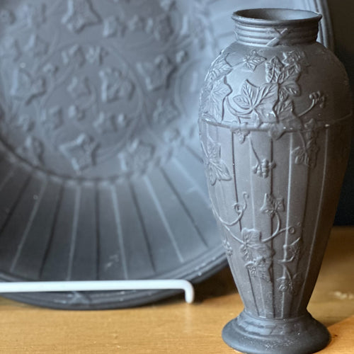 Wedgewood Black Jasperware Vase