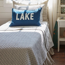 Load image into Gallery viewer, Bergen Indigo Ticking Bedding