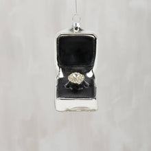 Load image into Gallery viewer, Engagement Ring Glass Ornament