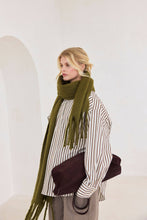 Load image into Gallery viewer, The Reykjavik Scarf - 100% Recycled - Sea Kelp Green