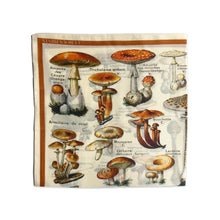 Load image into Gallery viewer, 100% Silk Mushroom Scarf 17&quot; x 17&quot;