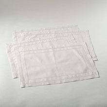 Load image into Gallery viewer, Swiss Dot Hemstitch Linen Placemat